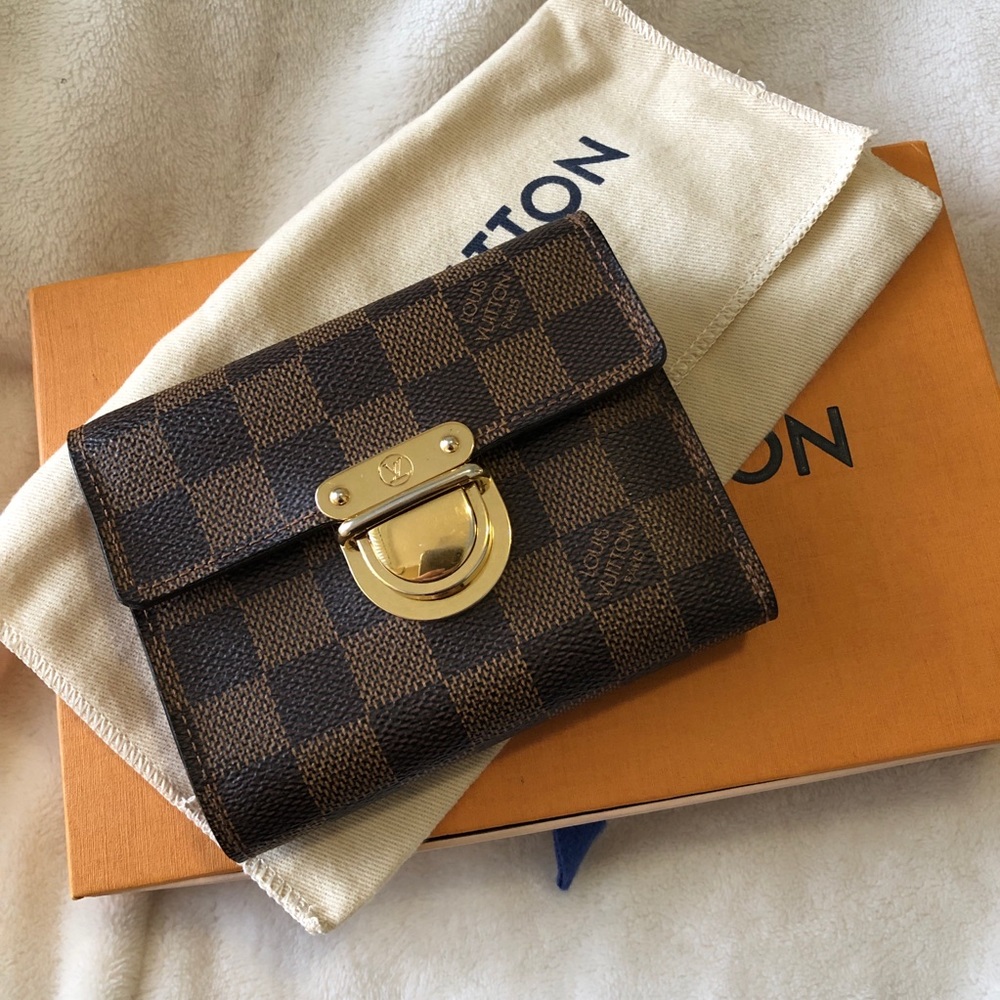 Authentic Louis Vuitton DE Koala Luxury Wallet Red Interior